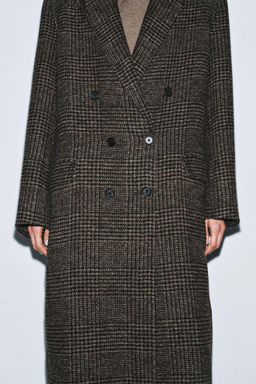 ZW COLLECTION CHECK COAT - Zara фото 5