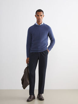 Bisiklet Yaka Erkek Triko Kazak