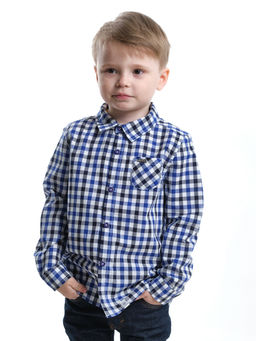 Рубашка для мальчика UD 6087 син.кл - Mini maxi фото 5