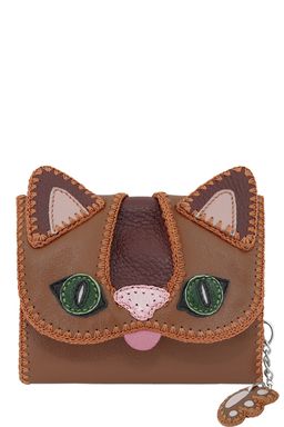 Кошелек с аппликацией ДС-2-185 рыжий