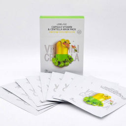 Lebelage Тканевая маска для лица с витамином и центеллой / Capsule Vitamin & Centella Mask Pack, 25 мл