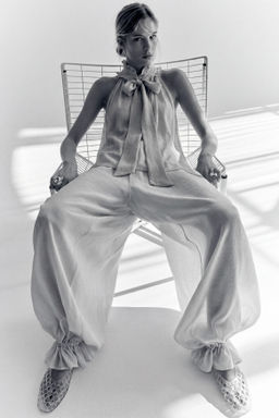 Top con cuello de lazo - H&m фото 6