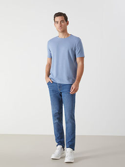 Bisiklet Yaka K?sa Kollu Erkek Dokulu Ti??rt