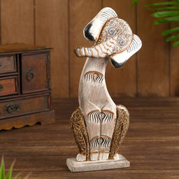 Сувенир на подставке «Слоник», 14×4.5×30 см, дерево