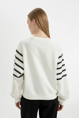 Толстовка из плотной ткани Cool Oversize - Defacto фото 5