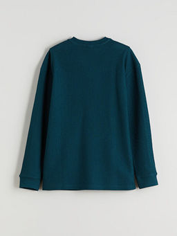 Bisiklet Yaka Dokulu Erkek ?ocuk Ti??rt