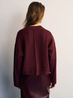 Вязанный джемпер с хлопком в составе / Zarina  фото 6