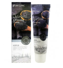 3W Clinic Charcoal Foam Cleansing - Пенка для умывания с бамбуковым углем , 100мл
