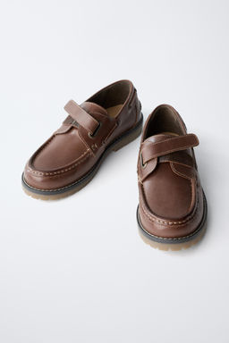 LEATHER BOAT SHOES - Zara фото 11