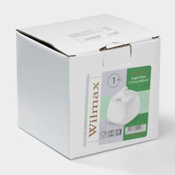 Сахарница с крышкой Wilmax Ilona, 340 мл, фарфор, белая