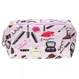 "Модница" Косметичка 18х7х10см, искуственная кожа, на молнии, косметика (Китай)