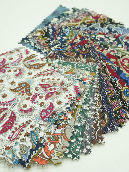 Комплект образцов "Импортный хлопок: дизайн пейсли"