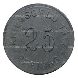 25 пфеннигов 1917 года Германия  Нотгельд Мюнстер