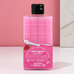 Подарочный набор косметики Моей ягодке, гель для душа 300 мл и мочалка, аромат клубники в шоколаде, Чистое счастье фото 6