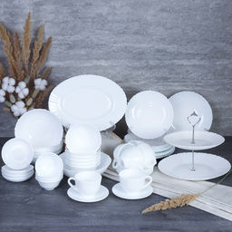 Столовый набор 47 предметов с вазой для фруктов / 46/758578504045120/ GB220 (WHITE) /уп 1/ - Галеонтрейд фото 4