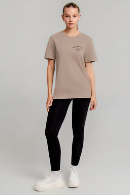 Арт. 21624 Костюм с лосинами 42-50 (5 шт) Цвет:верх- пудра, низ- черный