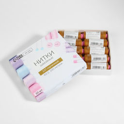 Цена за 10 шт. Нитки 40/2, 200 м, тёмно-жёлтые №137