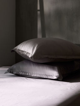 Наволочка SL Home Tencel, 70×70+3 см, тенсель, эвкалиптовое волокно 100%, серая