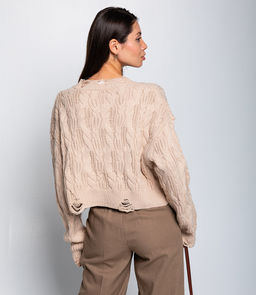 Джемпер #КТ800 (1), бежевый - Dommod фото 3