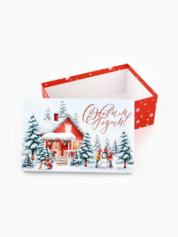 Набор подарочных коробок 5 в 1 Сказочная новогодняя акварель, 32.5?20?12.5 - 22?14?8.5 см