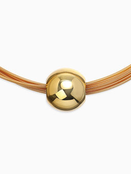 Набор 2 предмета: колье, браслет Бусина на нитях, цвет золото