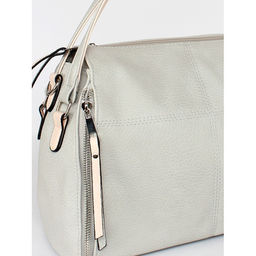 Сумка женская искусственная кожа ADEL-258/2в/ММ. 1отдел. плеч/ремень, серый/розовый 259311 - Adelia фото 4