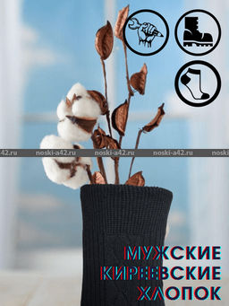 Цена за 10 пар. Киреевские носки+ мужские с-19 29  фото 7