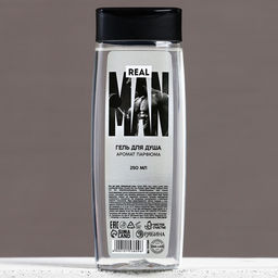 Гель для душа Real MAN, 250 мл, аромат мужского парфюма, Чистое счастье  фото 2
