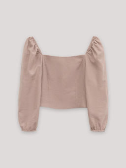 Блузка с объемными рукавами - Emka фото 6