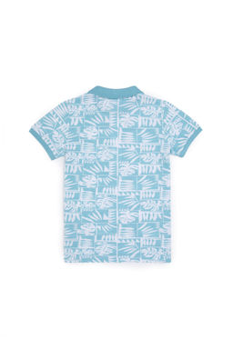 U. S. Polo Assn / Мятная футболка с воротником-поло для мальчиков - U.s. polo assn фото 2