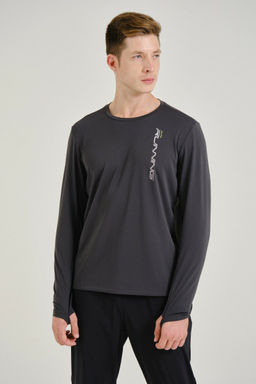 Лонгслив Серый