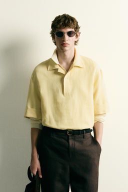 CAMISA POLO ALGOD?N - LINO / Lima - Zara фото 2