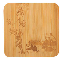 Набор из 3 подставок под горячее из бамбука Foresta di bambu, р-р: 10*10*0,8 см 985990 - Скрап фото 6