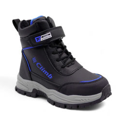 Ботинки на меху А6686-10 синие