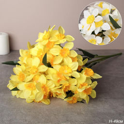 Цветок искусственный Нарцисс букет 49 см / LZQ-5 /уп 2/240/