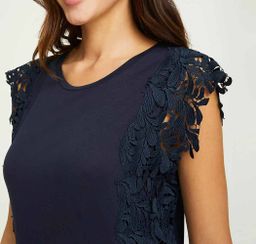 Блузка, синяя - Linea tesini фото 6