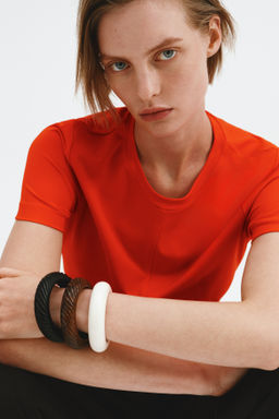 Top interlock con peplum - H&m фото 4