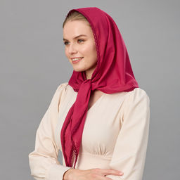 Косынка хлопковая 150 х 95 см - Мастерская ПОКРОВ фото 7