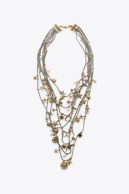 MARINE MULTI-CHARM METAL NECKLACE