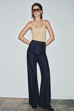 ZW COLLECTION WIDE-LEG HIGH-WAIST JEANS - Zara фото 18