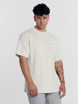 Футболка мужская бежевая с печатью белый песок +печать2 111846 - Mark formelle фото 2