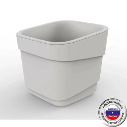 Горшок для цветов 4л d188 h 176мм молочный HILLS - Полимербыт фото 2