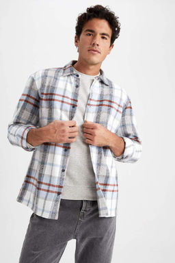 Рубашка Lumberjack с длинным рукавом в клетку обычного кроя - Defacto фото 5