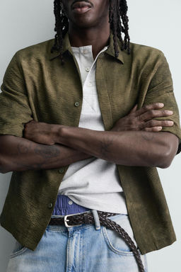 ABSTRACT PRINT RELAXED FIT SHIRT - Zara фото 13