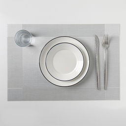 Цена за 12 шт. Салфетка сервировочная на стол Доляна Шахматы, 4530 см, цвет серебристый