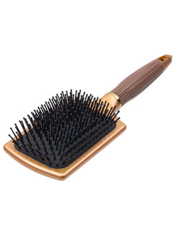 Kristaller Расческа для волос массажная C18-X1, нейлоновые штифты, коричневый  фото 4