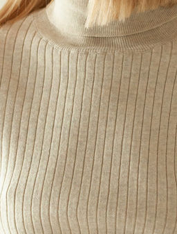 VILATTE / Свитер их хлопка с нейлоном с декоративными элементами вязки  фото 2