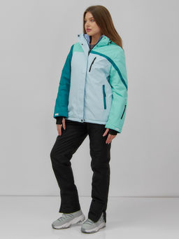 Горнолыжный костюм женский зимний голубого цвета 016Gl - Chunmai фото 8