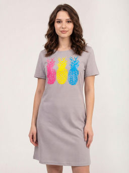 Туника женская кулирка "ДЖУС" МЕЛКИЙ ГОРОХ