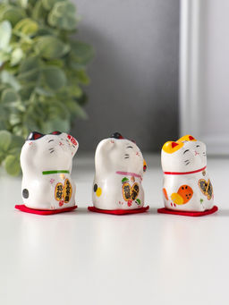 Набор фигурок керамика «Котики Манэки-нэко», 3 шт.